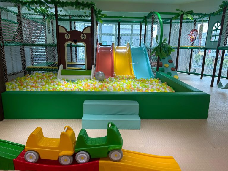 Slides and ball pit at Wulala Kidzland